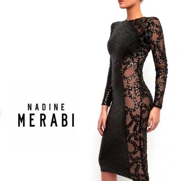 Nadine Merabi SKYLA Midi Dress • Rare & HTF - Picture 3 of 15